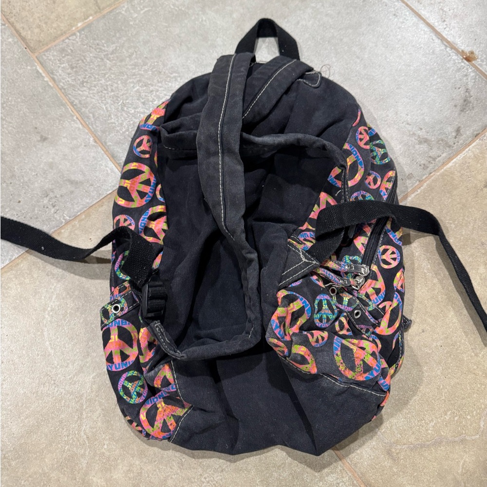 Colorful Peace Sign Backpack - Picture 2 of 3